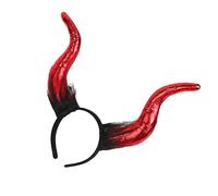 MISUVRSE Long Cow Horn Headband For Halloween Costume Hairhoop Party Props Headpiece Stage Headdress Anime Dress Up Accessories
