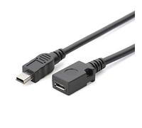 MISUVRSE Micro USB Female To Mini USB Male Adapter Charger Adaptor 13cm Converter Charging Data Cable For Cellphone MP4 Data Cable Organizer Kit