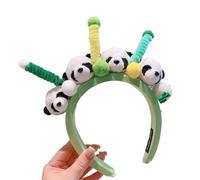 MISUVRSE Sweet Halloween Live Broadcast Hairband Women Students Photoshoot Hairband Stuffed Panda Shape Cosplay Headbands