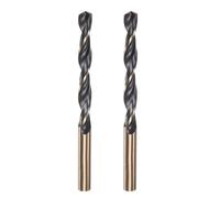 Misuyue 2pcs 12mm/0.472" HSS Carbide Jobber Drill Bit Set, Twist Drill Bit for Metal, Stainless Steel, Aluminum Alloy, Wood