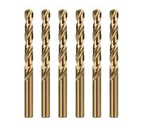 Misuyue 6mm/0.236" M35 Cobalt Drill Bits, 6pcs Metal HSS Twist Drilling Bit, Carbide Drill Bits suitable for Stainless Copper Plastic Hard Materials, Wood Drill Bit