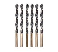 Misuyue 6pcs Metal Drill Bits, 6mm/0.236" HSS Carbide Jobber Drill Bit Sets, Twist Drill Bit for Metal Stainless Steel Aluminum Alloy, Wood Drill Bits