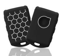 Misuyue Volvo Key Cover Compatible with Volvo XC60 XC70 XC90 C30 S60 S60L S80 S90 V60 V70 V90 T5 T6 T8, Polestar 2 Key Cover , 3 Side Buttons Silicone Protective Car Key Cover for Volvo - White/1pc