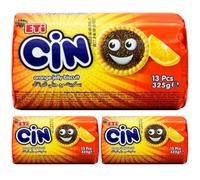 Mit Pufai Grocery, Eti Cin Orange Jelly Biscuit 325 Gramm x 3 Packs
