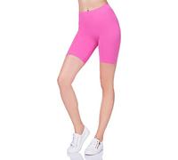 MITAAMI Womens 1/2 Leggings Over-Knee Shorts Active Sport Casual Pants LK Baby Pink 10