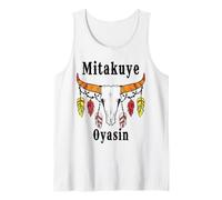 Mitakuye Oyasin Indian Culture - Oglala Lakota Sioux Chief Tank Top