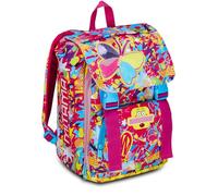 Mitama Butterfly Expandable Backpack with Front Pocket, Pink, Elementary School and Leisure, Girl, pink, Taglia unica, Rucksack Backpacks
