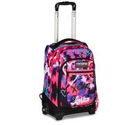 Mitama DR Junior Tyelove School Trolley, Fuchsia and Purple, with Mega Compartment and Double Handle, Elementary and Middle School, Leisure Trolley for Girls and Girls, Fuchsia and Purple, Taglia