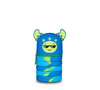 Mitama Extendable School Pencil Case for Children - Multicoloured Monster Boy Pencil Case - Zip Opening, Space Saving, Blue, Taglia Unica, Modern