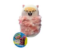 Mitama Kawaii Cat Design Silicone Extendable Pencil Case, Pink and White