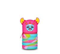 Mitama Monster Girl Extendable School Pencil Case - Multi-Coloured Pencil Case with Zip, Space Saving, Pink, Taglia Unica, Modern