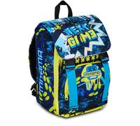 Mitama Octogamer Expandable Backpack with Front Pocket, Blue and Black, Elementary School and Leisure, Boy, blue, Taglia unica, Rucksack Backpacks