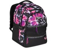 Mitama PURPLEHYPE Triple Compartment Backpack with PC Pocket, Black, Equipped Front Pocket, Elementary School and Leisure, Girl