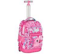 Mitama Run Extra Cutiecat Trolley 33 litres Double Compartment, Pink, Multi-Function Pockets, Girls, Elementary and Middle School, Leisure and Travel