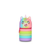 Mitama School Pencil Case Extendable Children - Multicoloured Unicorn Pencil Case - Zip Opening, Space Saving, Pink, Taglia Unica, Modern