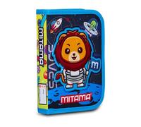 Mitama Spinny Kindergarten Pencil Case, Double-Sided with Double Graphics, Containing Crayons, Marker, Scissors etc.., Multicoloured, Child, School and Leisure, Multi-Coloured, Taglia Unica,