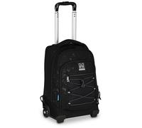Mitama Trolley School Dr.Trolley #BDBF SPLASH MITAMA, Black, Double Compartment Backpack, Concealed Shoulder Straps, Middle and High School Trolley Bag, Hand Luggage, Boy and Girl, Black, Taglia Unica