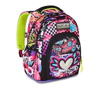 Mitama Urban Queen School Backpack, New Plus, Triple Compartment, Bottle Pockets, Ergonomic Shoulder Straps, Elementary School Girl, Medium