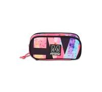 Mitama Zipack School Pencil Case, Fuchsia, Triple Compartment Complete Pen Holder with Stationery Accessories, Backpack, Middle and Upper School, Boy and Girl, Fuchsia, Modern, Fuchsia, Modern