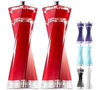 MITBAK Acrylic Red Salt and Pepper Grinders Set | Sea Salt and Pepper Mills Easy to Use and Equipped with Adjustable Coarseness And Ceramic Mechanism | Unique Kitchen Gadgets | Premium Quality