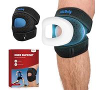 MitButy Knee Support for Men & Women - Adjustable Knee Brace with Open Patella & Built-in Patella Gel Pads for Running, Walking, Gym, Arthritis - Knee Protector & Relief for Sports & Daily Activities