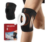 MitButy Knee Support for Men & Women - Adjustable Knee Brace with Open Patella & Built-in Patella Gel Pads for Running, Walking, Gym, Arthritis - Knee Protector & Relief for Sports & Daily Activities