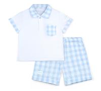 Mitch & Son 'Fabian' Gingham Polo Set SS25-6 Years