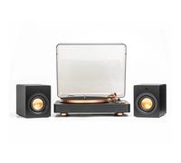 Mitchell Acoustics uStream Groove Turntable & True Wireless Speakers Pair HiFi Package