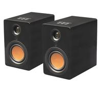 Mitchell Acoustics uStream One Powered Bluetooth Speakers - NO CONNECTING WIRE BETWEEN L&R - turn your Amazon Echo into a voice activated wireless stereo system - Black