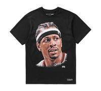 Mitchell And Ness Chicago Bulls Nba Big Face Allen Iverson T-shirt Black
