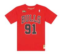 Mitchell And Ness Dennis Rodman T-shirt Red