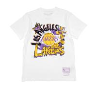 Mitchell And Ness Los Angeles Lakers Hwc Play By Play T-shirt White
