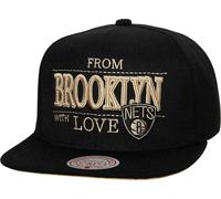 Mitchell And Ness Nba Brooklyn Nets Bn Love Snapback Cap Black