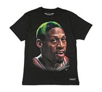 Mitchell And Ness Nba Chicago Bulls Big Face Dennis Rodman T-shirt Black