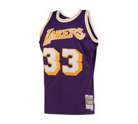 Mitchell And Ness Nba Los Angeles Lakers 1983-1984 Kareem Abdul-jabbar Swingman Jersey Purple