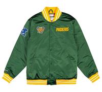 Mitchell And Ness Nfl Green B P Satin Jacket Green
