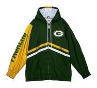 Mitchell And Ness Nfl Green B P Windbreaker Jacket Green