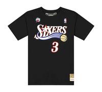 Mitchell And Ness Philadelphia 76ers Allen Iverson N&n T-shirt Black