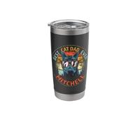 Mitchell Best Cat Dad Ever Funny Custom Personalized Name Stainless Steel Insulated Tumbler