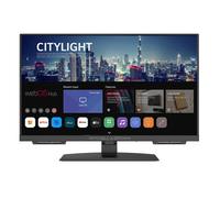 Mitchell & Brown JB-24DVD1811ST 24 inch HD Ready Smart LED 12 Volt TV with Built-in DVD Player | 1366 x 768 Resolution | Piano Black