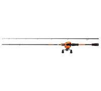 Mitchell Colors MX Casting Combo | Baitcast Rod & Reel Set for Predator Fishing Anglers | Fast Action Carbon Rod with EVA Handle | 4+1 Ball Bearings | Pike, Perch & Zander | Orange | 2.23m 7-35g