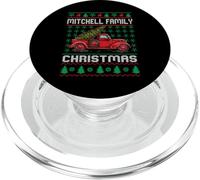 Mitchell Family Ugly Christmas Sweater Red Truck Funny Xmas PopSockets PopGrip for MagSafe