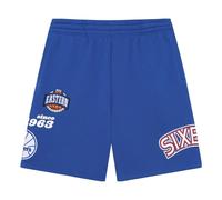 Mitchell & Ness 76 x NBA Philadelphia 76ers Team Origins Fleece Shorts 'Blue' PSHR4851-P76YYPPPROYA L