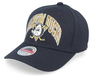 Mitchell & Ness Anaheim Mighty Ducks NHL Letterman Stretched Snapback Curved Cap
