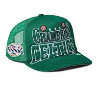 Mitchell & Ness Boston Celtics 2008 NBA Finals Champions Foam Front Trucker Cap, Adjustable Hat Green