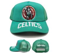 Mitchell & Ness Boston Celtics New NBA Puff The Magic Mesh Trucker Pro Green Snapback Era Hat Cap