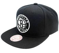 Mitchell & Ness Brooklyn Nets Black Team Ground 2.0 Snapback Cap