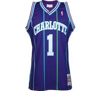 Mitchell & Ness Charlotte Hornets M. Bogues #1 Jersey Purple