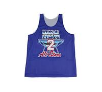 Mitchell & Ness Charlotte Hornets Reversible Mens Mesh Vest NNRMDA18007 ASGWHRY Blue