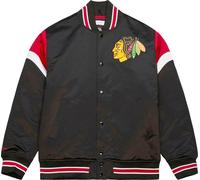 Mitchell & Ness Chicago Blackhawks Heavyweight Satin Jacket NHL College Jacket
